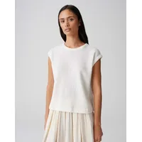 Opus Stricktop mit Kappärmeln Modell SPUNKI Offwhite, 42