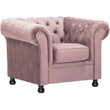 Home Affaire Sessel HOME AFFAIRE "Chesterfield Home", rosa (altrosa), B:108cm H:75cm T:90cm, Samoptik (100% Polester);Luxus-Microfaser (100% Polyester);Luxus-Microfaser Vintageoptik (100% Polyester), Sessel, Sessel, mit edler Knopfheftung und typischen Armlehnen