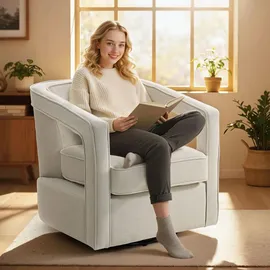Homcom Sessel Polyester beige