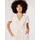 Apricot Jumpsuit mit Lochstickerei und rückseitigem Reißverschluss, Offwhite, M
