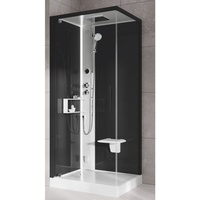 Novellini Glax 2 2.0 G+F Komplettdusche 80x80cm DT 11,5cm, Farbe Corda