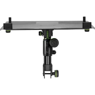 Gravity FT 01 LT T B - Flexible Laptop Ablage für DJ Tisch, stufenlos höhenverstellbar, schwarz