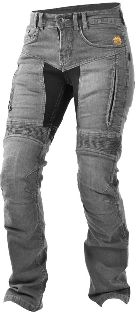 Trilobite Parado Grey Dames Motorfiets Jeans, grijs, 34 36 Voorvrouw