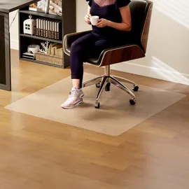 Homcom Bodenschutzmatte 120 x 120 cm Transparent/Weiß