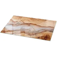 Tulup Tischplatte, Beige, Glas, 120x60x0.4 cm, Esszimmer, Tische, Esstische,