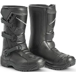 Lindstrands Adventure wasserdichte Motorrad Stiefel, schwarz, Größe 45 für Männer