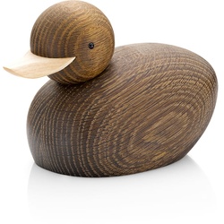 Lucie Kaas - Skjøde Ente Holzfigur small, Eiche geräuchert / Ahorn