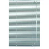 GARDINIA Alu-Jalousie, Sichtschutz, Lichtschutz, Blendschutz, Wand- und Deckenmontage, Aluminium-Jalousie, Silber, 100 x 140 cm