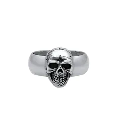 KUZZOI Ring Totenkopf 925Er