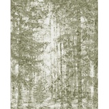 KOMAR Vliestapete Grün, weiß, - 200x250 cm x 250 cm