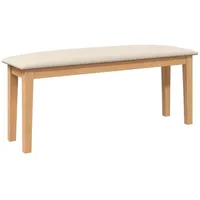VidaXL Bank 110 cm Massivholz Gummibaum