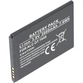 AccuCell Akku passend für Alcatel One Touch Pop C7, TLi019B1 3,8 Volt, 2000mAh