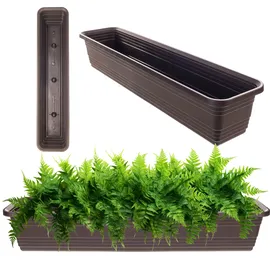 Kadax Blumenkasten 80 x 11,5 x 14,5 cm Braun