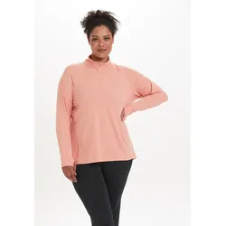 Funktionsshirt Q BY ENDURANCE "Fermier", Herren, Gr. 52, rosa (koralle), 88% Polyester, 12% Elasthan, unifarben, sportlich, normal, Langarm, Shirts Langarmshirt, aus atmungsaktivem 4-Wege-Stretch