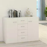 vidaXL Sideboard 88 x 65 x 30 cm Weiß