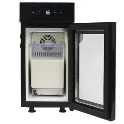 Gastro-Cool Milchkühlschrank mit Glastür - Milchbehälter - digitaler Temperaturanzeige