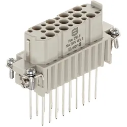 09210252701 Harting Han 25D Buchseneinsatz (F) Wickelanschluss, 25-polig+PE 250V, 10A - 1 Stück