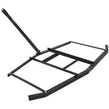 Vevor Schleppegge, 188x199x11 cm, Wiesenegge, Q235 Stahl-Rasentraktor mit verstellbaren Stangen und Bolzenkupplung, Wiesenschleppe für Geländefahrzeuge, UTVs, Garten- und Rasentraktoren
