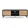 masseno Lowboard 153,4x39x49,7 cm Schwarz MDF