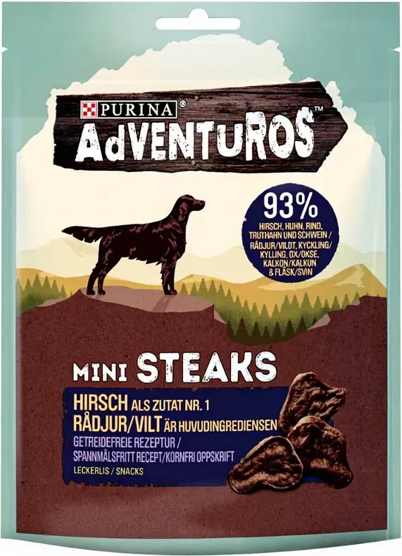 PURINA AdVENTUROS Mini-Steaks Hirsch 70 g
