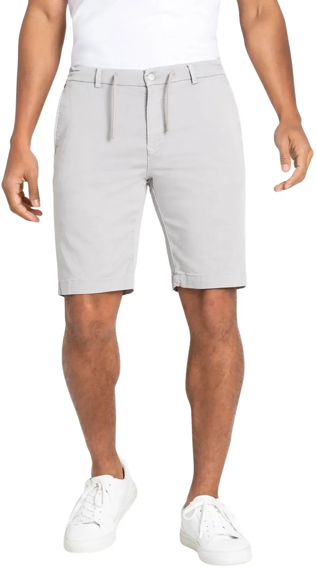 MAC Jog'n Short in Hellgrau aus Sweat Denim-W32