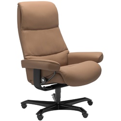 STRESSLESS Bürostuhl View Office Leder Braun Batick Latte