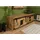 Massivmoebel24 Schuhbank 120 x 45 x 40 cm beige lackiert / beige