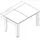 Vicco Karlos 140 x 77 x 90 cm weiß