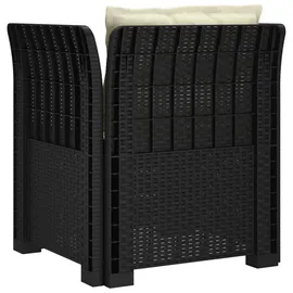 vidaXL 1-Sitzer Sessel 1 x 1 x 1 cm grau