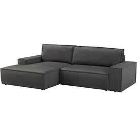 OTTO home Eckcouch Cord 2-Sitzer Grau