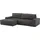 OTTO home Eckcouch Cord 2-Sitzer Grau