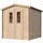 TIMBELA Gartenhaus 2 x 2,06 m Beige