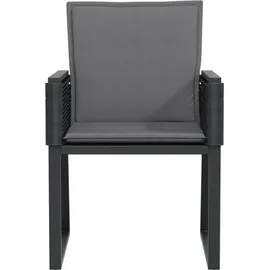 vidaXL Gartenstuhl 59 x 68,3 x 52,2 cm schwarz 4 St.
