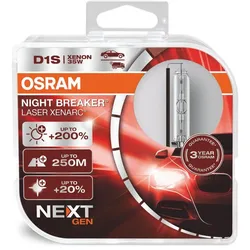 OSRAM D1S XENARC NIGHT BREAKER LASER next Gen (2Stk.) Glühlampe, Fernscheinwerfer,Glühlampe, Nebelscheinwerfer,Glühlampe, Hauptscheinwerfer 2x  66140X