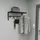 [en.casa] Wandgarderobe, Tolga mit Hutablage Schwarz