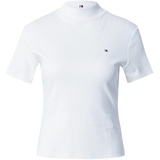 Tommy Hilfiger T-Shirt »NEW Cody' Slim Crop Mock-Rollkragen, Weiß Ecru, XL