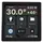 Shelly Wall Display + Blu H&T Black Thermostat Smart-Home-Disply