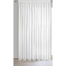 Eurofirany Gardine LUCY weiß 400x270 Kräuselband - Weiß