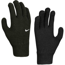 Nike Swoosh Knit Strick-Handschuhe Kinder 010 black/white L/XL