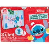 Just Play Disney Stitch-Adventskalender, 24-teilig, 3,8 cm große Sammelfiguren, Spielzeug für Kinder, Mädchen und Jungen ab 5 Jahren
