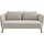 Schöner Wohnen Sofa 3-Sitzer Silber