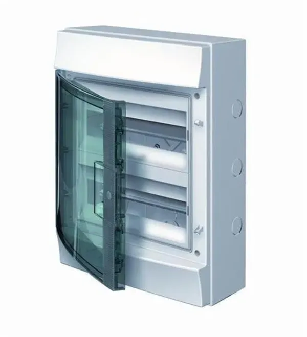 Consumer units 12m w/transparent door ip65