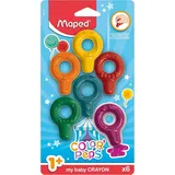 Maped COLOR'PEPS Wachsmalkreiden 6 St. farbsortiert