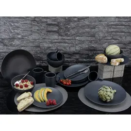 CreaTable Soft Touch Black Kombiservice 16-tlg. schwarz