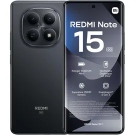 Xiaomi Redmi Note 15 5G 8 GB 256 GB Black