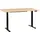 Beliani Schreibtisch Elektrisch höhenverstellbar DESTINES Schwarz / Hellbraun 180 cm 72 cm
