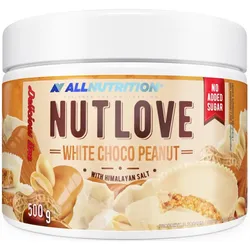 Allnutrition Nutlove White Choco Peanut süßer Aufstrich ohne Zucker 500 g