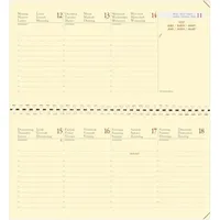 Quo Vadis Kalender Planital 8,8x17cm Montebello marineblau 2026