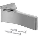 Gedotec Design Regal-Halterung - Wandregal aus Metall - silber eloxiert | 1 Stück - Regalhalterung Schwerlast | MAFOS | Tablardicke 6-30 mm | Regalboden-Träger mit Tragkraft bis 50 kg | Regalträger