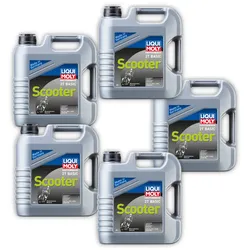 5x 4L LIQUI MOLY 1237 Motorbike 2T Basic Scooter Street Motoröl Motor Öl Roller